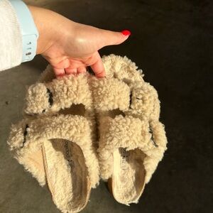 Birkenstock Shearling Sandals